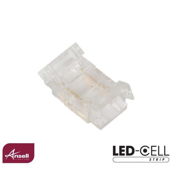Ansell Straight Connector/Joiner for COB LED Strip Single White IP20 8mm