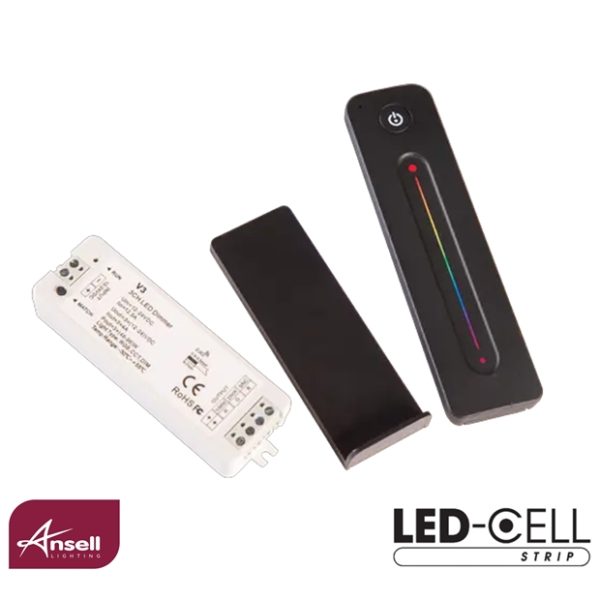 Ansell Remote Controller & Receiver Kit for LED Strip RGB 1 Zone