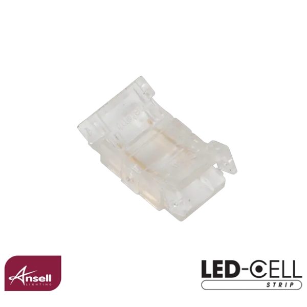 Ansell Straight Connector/Joiner for LED Strip Single White IP20 8mm
