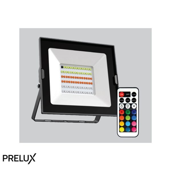PRELUX Prowler 50W RGB LED Floodlight with Remote Controller
