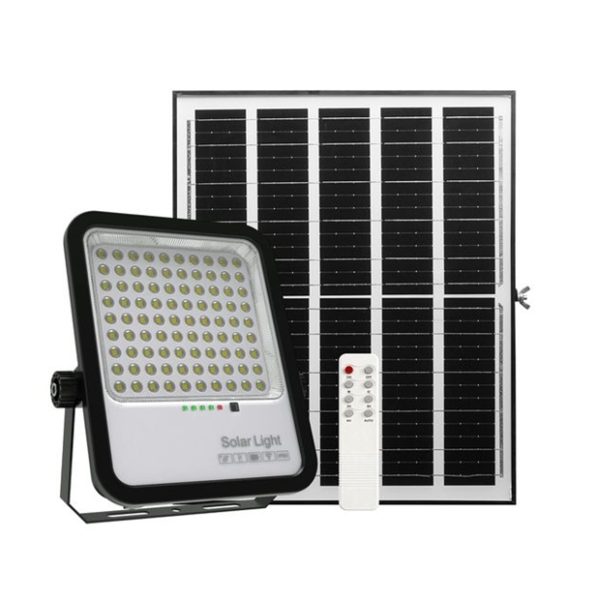 ENER-J SOLAR powered 200W LED Floodlight with Solar Panel & Remote Control